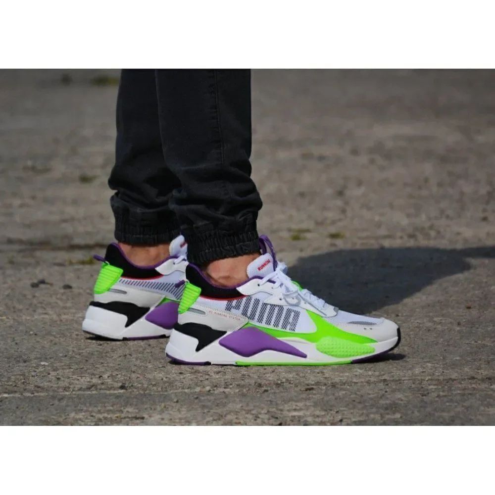 Puma Women RS -X Bold Purple Green White Size 5.5